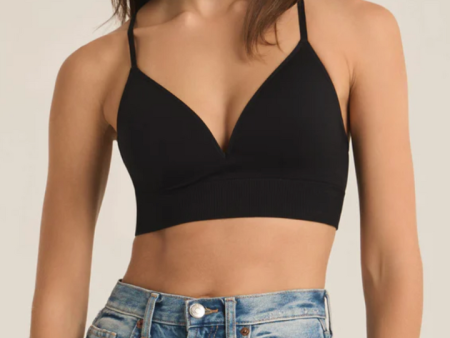 Z Supply: Sophia T-Shirt Bra-Black For Sale