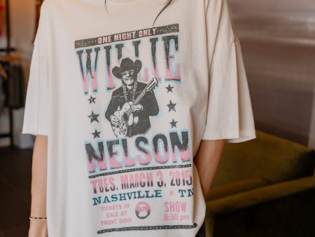 DAYDREAMER: Willie Nelson One Night Only One Size Tee For Sale