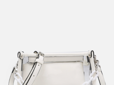 Jessica Clear Crossbody w  Chain For Sale