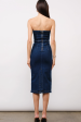 Mariana Strapless Denim Midi Dress-Blue Wash Sale