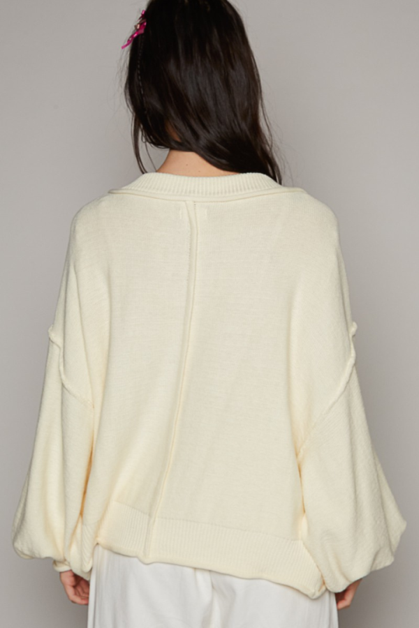 Weekend Vibes Cardigan-Provence Cream on Sale