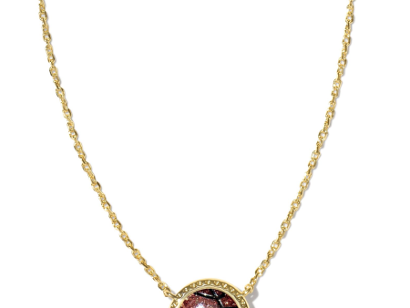 Kendra Scott: Basketball Necklace-Orange Goldstone Online