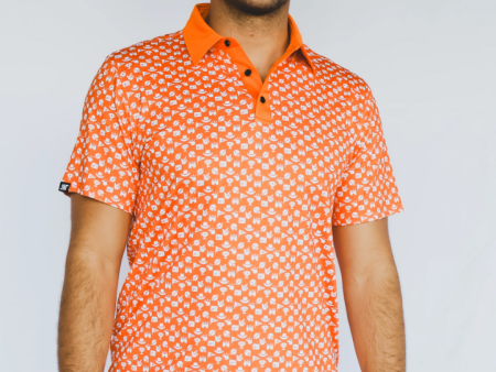 Double Team: Orange Power Polo Online Sale