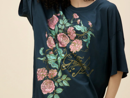 DAYDREAMER: Grateful Dead Rose One Size Tee Online now