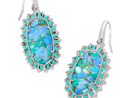 Kendra Scott: Dani Color Burst Earring-Silver Online