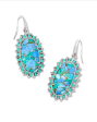 Kendra Scott: Dani Color Burst Earring-Silver Online