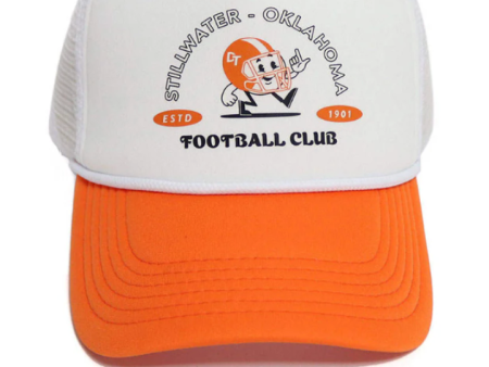 Double Team: Orange Football Club Hat For Discount