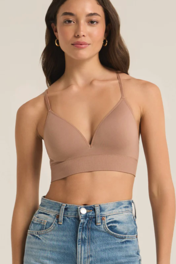 Z Supply: Sophia T-Shirt Bra-Desert Taupe Hot on Sale