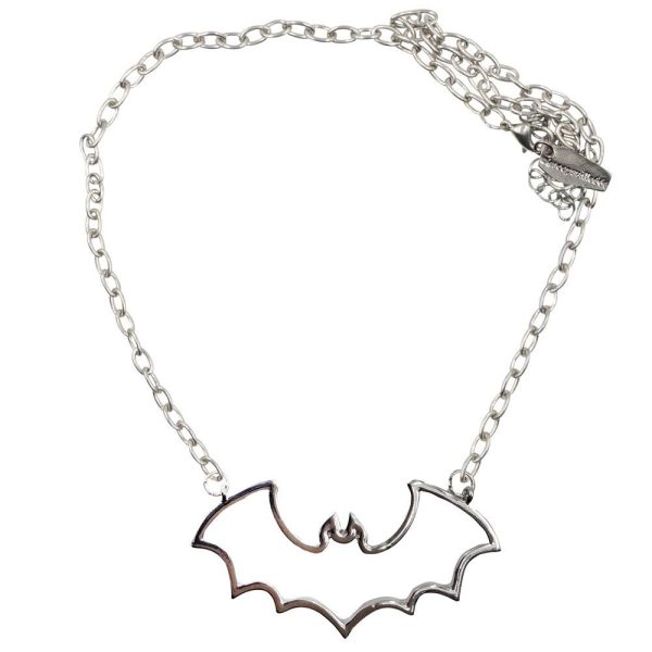 Bat Outline Necklace by Kreepsville 666 Sale