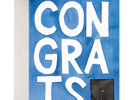 Blue Congrats Grad Cheap