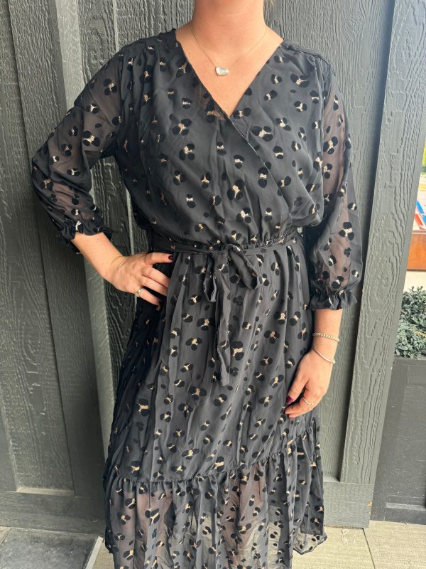 Black Cheetah Dress For Cheap