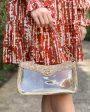 Cassidy Clear Crossbody - Metallic Tan Hot on Sale