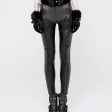 Cathedral Arch Faux Leather Leggings - Black by Punk Rave Online now