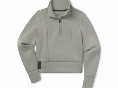 UNRL LuxBreak Half Zip Pullover | Eucalyptus Online Sale