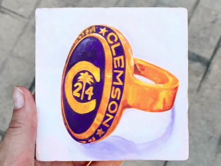 Clemson Ring Coaster - 2024 on Sale