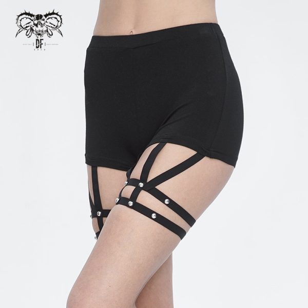 Brodie Gothic Shorts by Devil Fashion For Sale