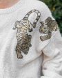 Tiger Sequin Sweater - Oatmeal Online Sale