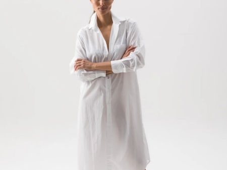 The MIDI Shirt Dress, Paper Cotton For Sale