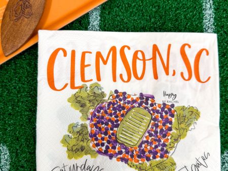 Clemson Tailgate Napkins For Sale