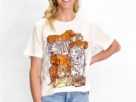 Tiger Family Graphic Tee - Cream Online