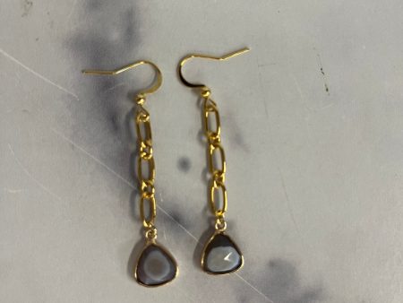 Tea Lite Earring, BOTSWANA AGATE Sale