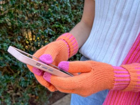 Christie Touchscreen Gloves - Orange Online now