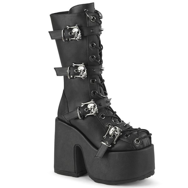 CAMEL-115 Skull Platform Boots by Demonia For Sale