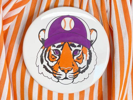 Baseball Tiger Game Day Button Online Hot Sale