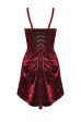 Crimson Boudoir Velvet Dress by Dark In Love Sale