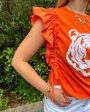 Tiger Ties Top - Orange on Sale