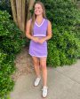 All In Sweater Vest and Skirt Set - Purple For Sale