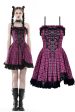 Bratty Pink Plaid Dress by Dark In Love Online