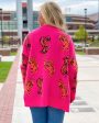 Tiger Walk Cardigan - Hot Pink For Discount