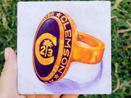 Clemson Ring Coaster - 2023 For Discount