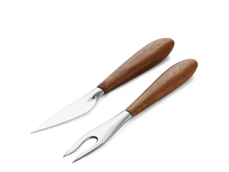 Curvo Cheese Set - Cheese Knife & Fork Hot on Sale