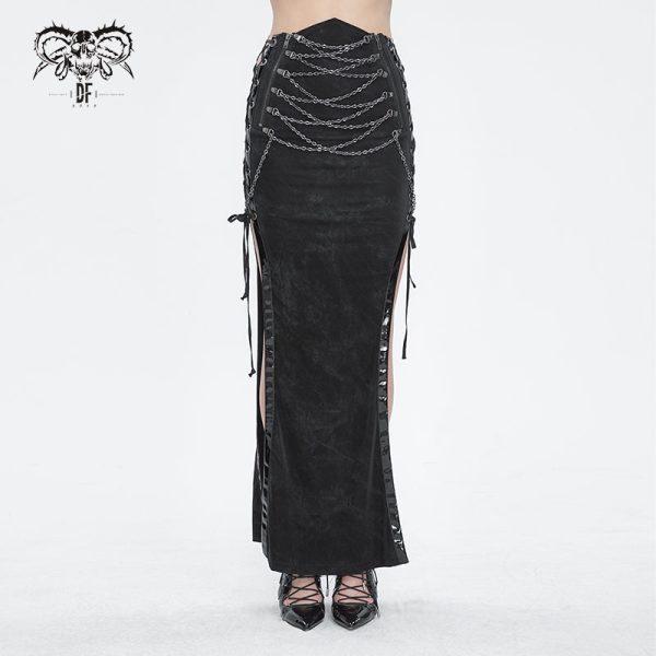 Akasha Split Skirt by Devil Fashion on Sale