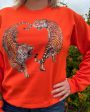 Tiger Love Sweatshirt - Orange Sale