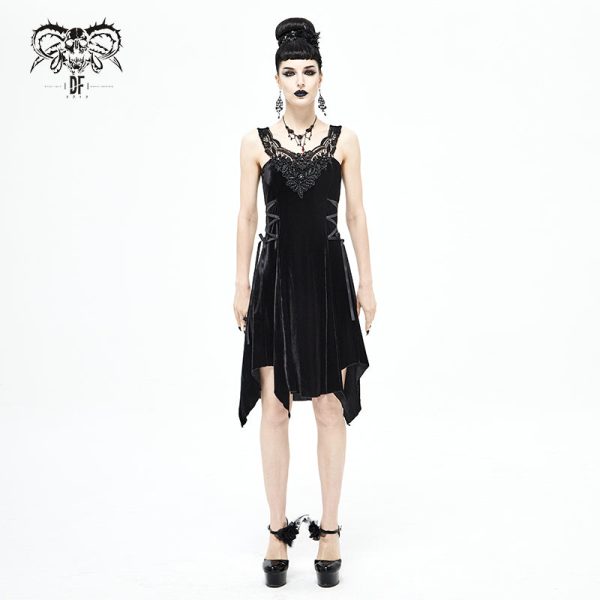 Dark Gardens Velvet Dress by Devil Fashion Supply