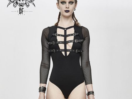 Toxic Rain Bodysuit Top by Devil Fashion Sale