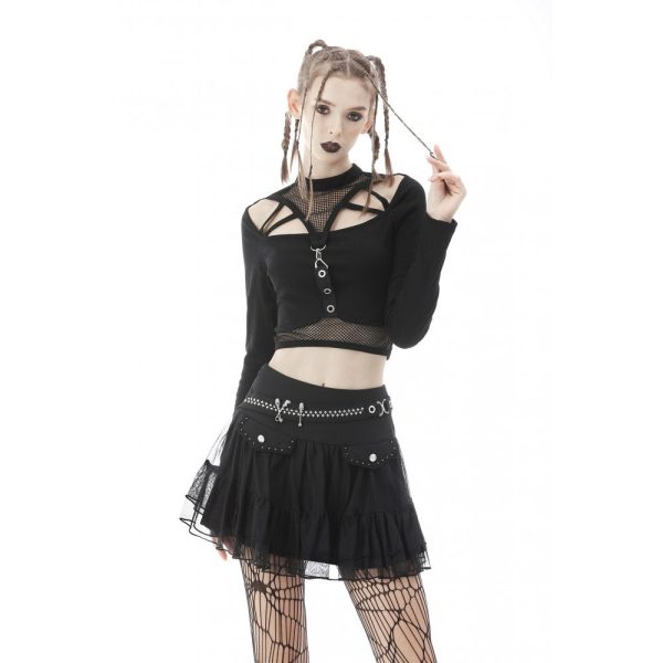 Dark Fantasy Crop Top by Dark In Love Fashion