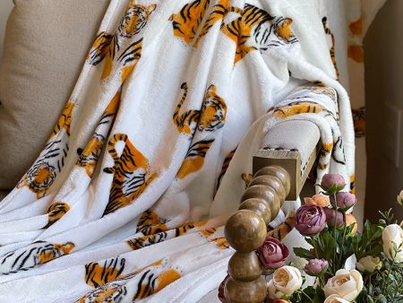 Cuddly Tiger Throw Blanket Discount