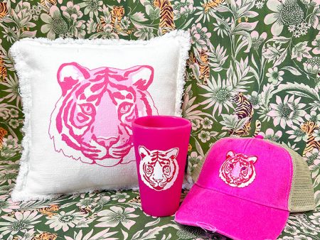 Pink Tiger Gift Bundle - Pillow, Hat, & Flex Cup For Sale