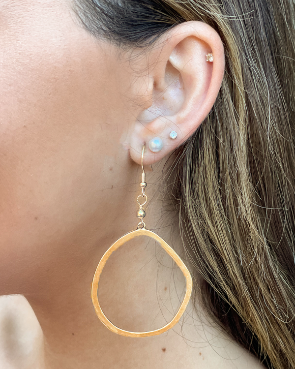 Inspire Designs River Hoop Earrings - Gold Online