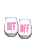 BFF Stemless Wine Glass-Set of 2 on Sale