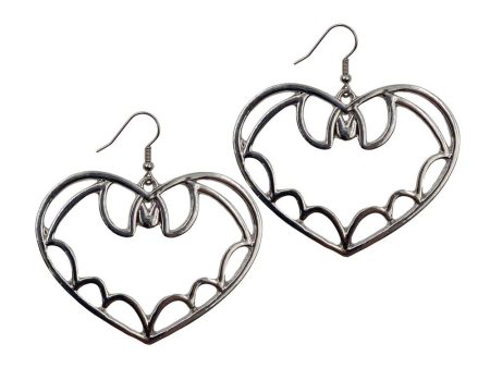 Bat Outline Earrings by Kreepsville 666 Sale