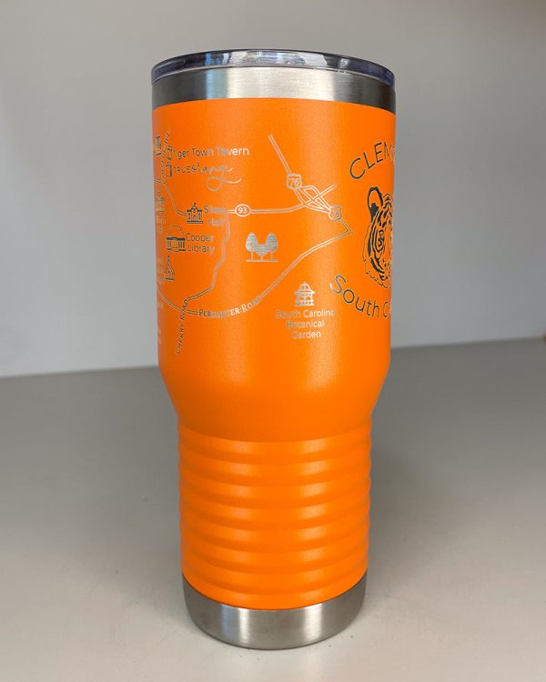 Clemson Map Insulated Travel Mug For Discount