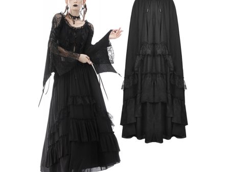 Darkest Day Frilly Chiffon Skirt by Dark In Love Online now