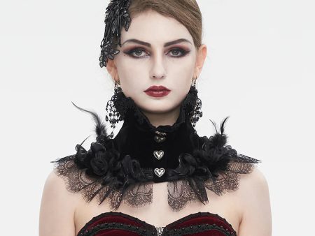 Bleeding Hearts Gothic Collar Choker by Eva Lady Online now