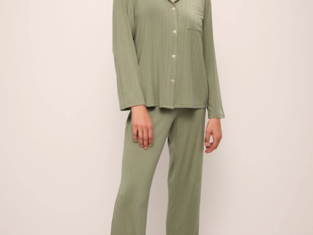 Gisele Tencel Modal Rib Long PJ Set Fashion