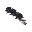 Wild Black Rose Hair Clip by Alchemy Gothic Online Sale